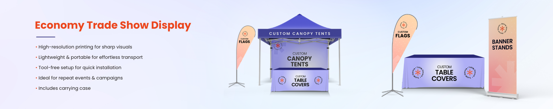 Economy Trade Show Booths Banner