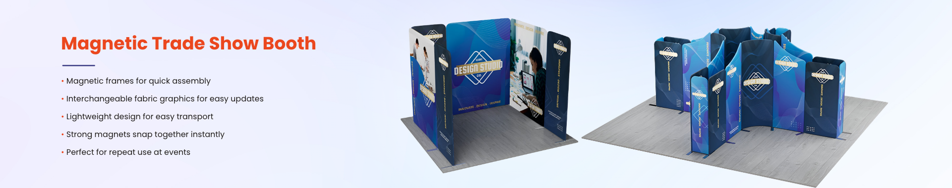 Magnetic Trade Show Booths Banners