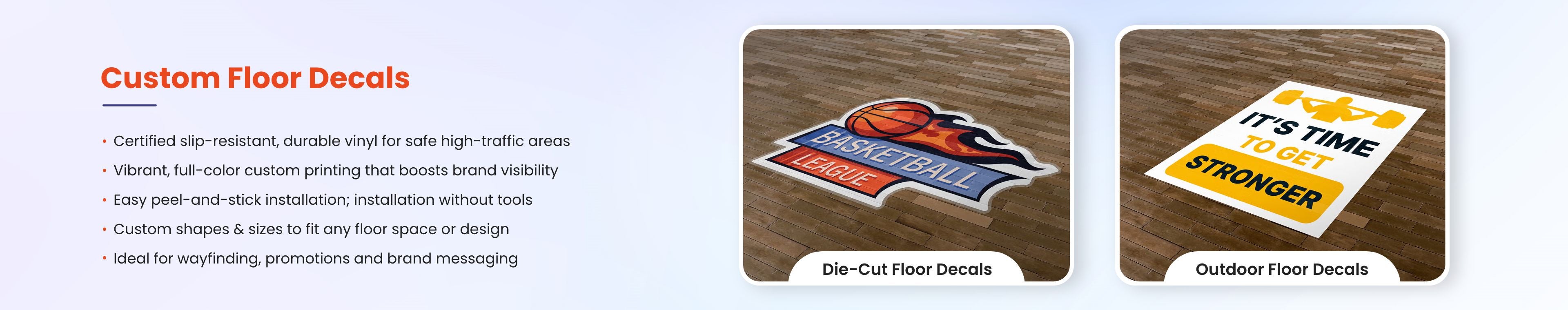 Custom Floor Decals Banner