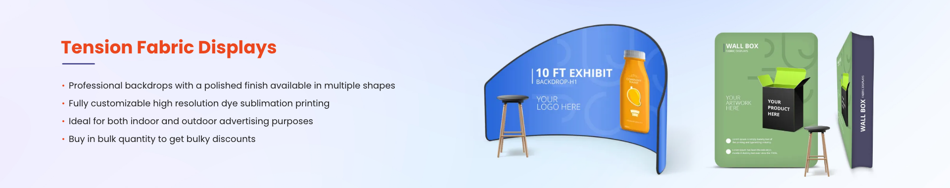 Category Banner Tension Fabric Displays US