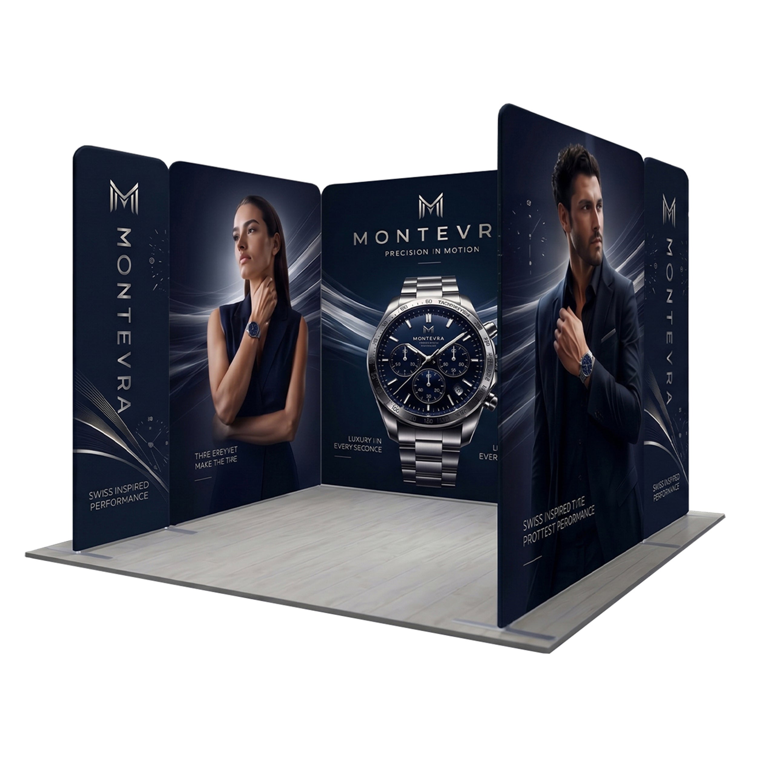 10 ft magnetic modular fabric displays design 07 45 degree