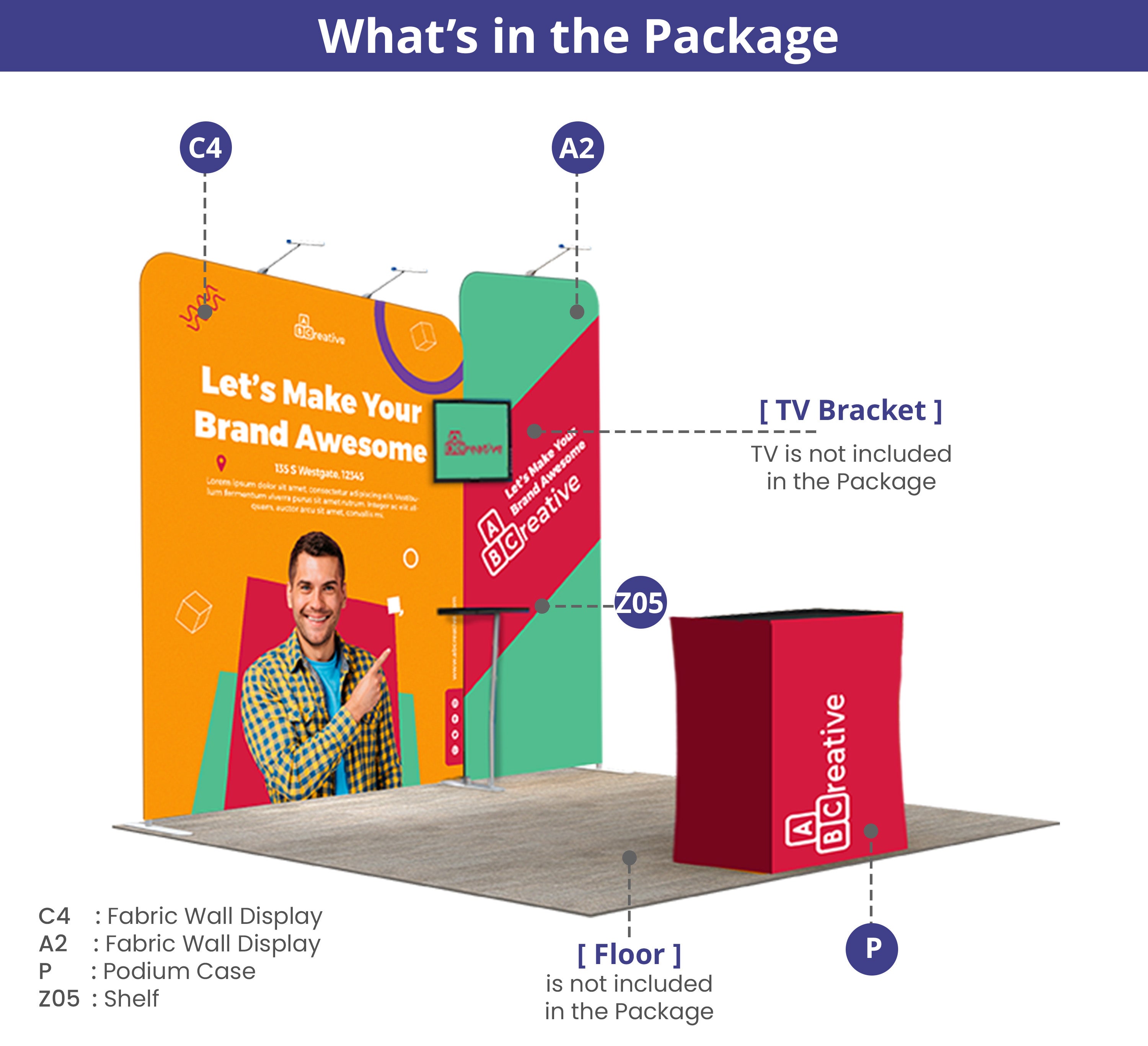 10 Ft Trade Show Booth - Design 6