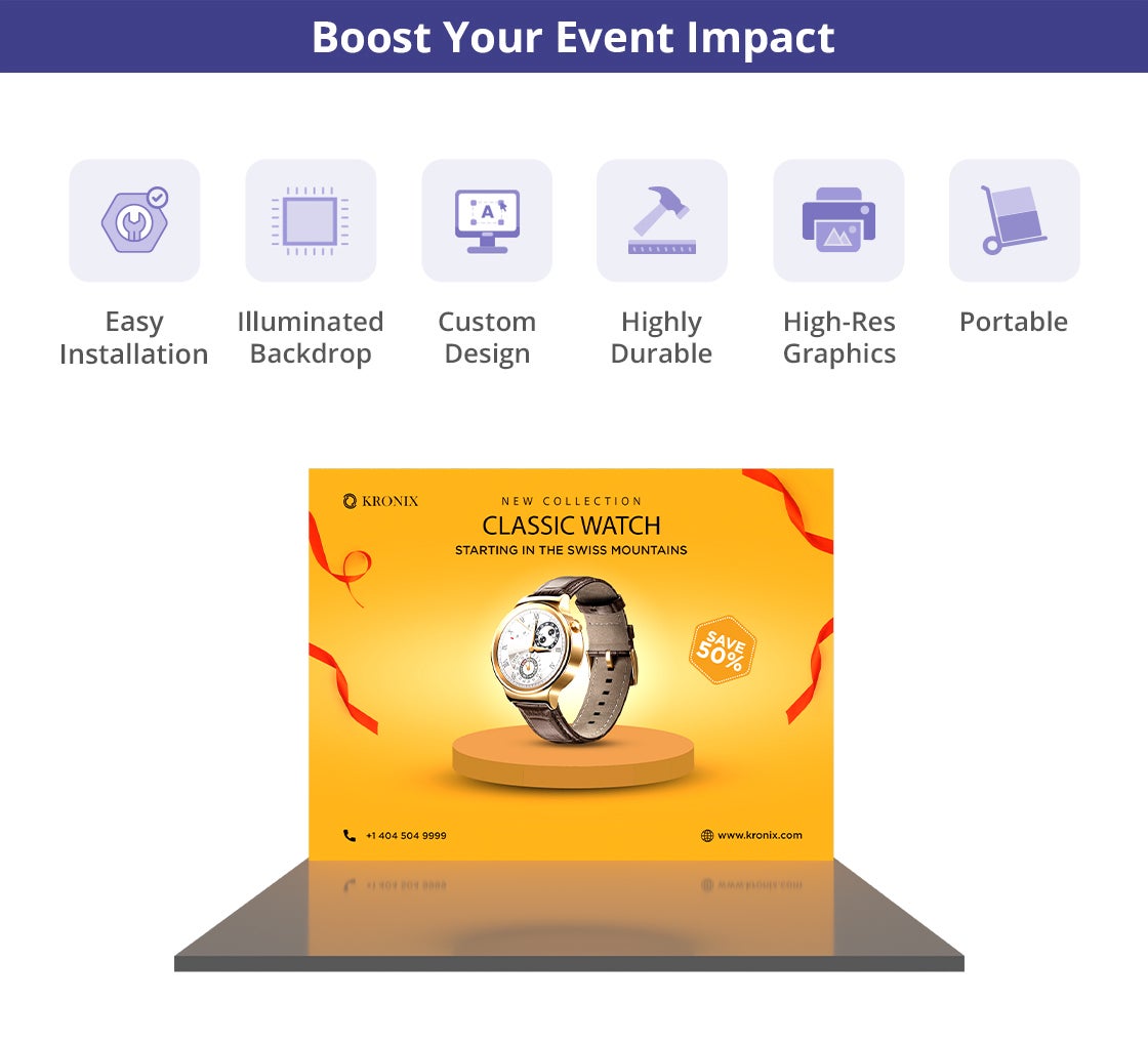 SEG Backlit LED Pop-Up Display | BannerBuzz US