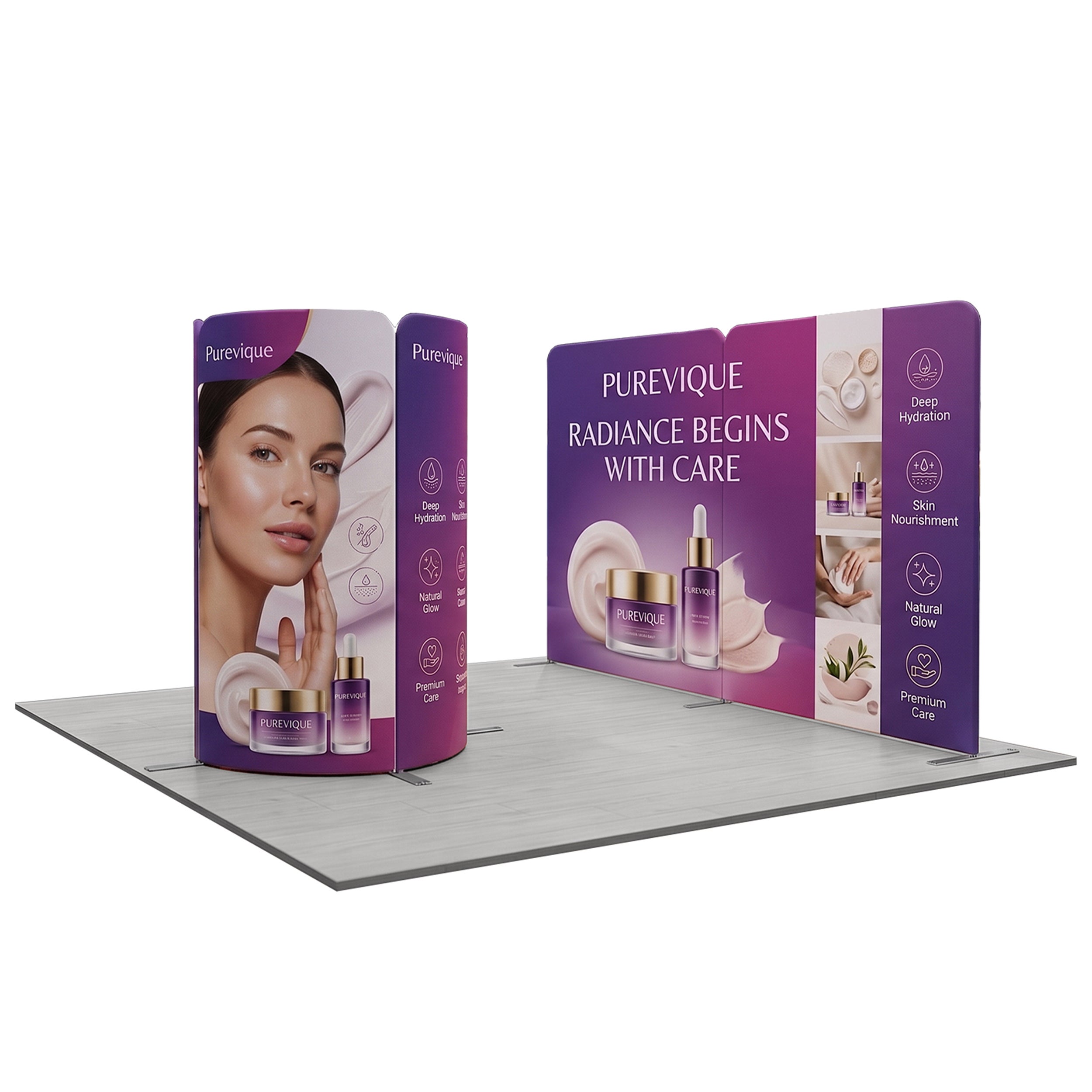 13 ft magnetic modular fabric displays design 12 45 degree