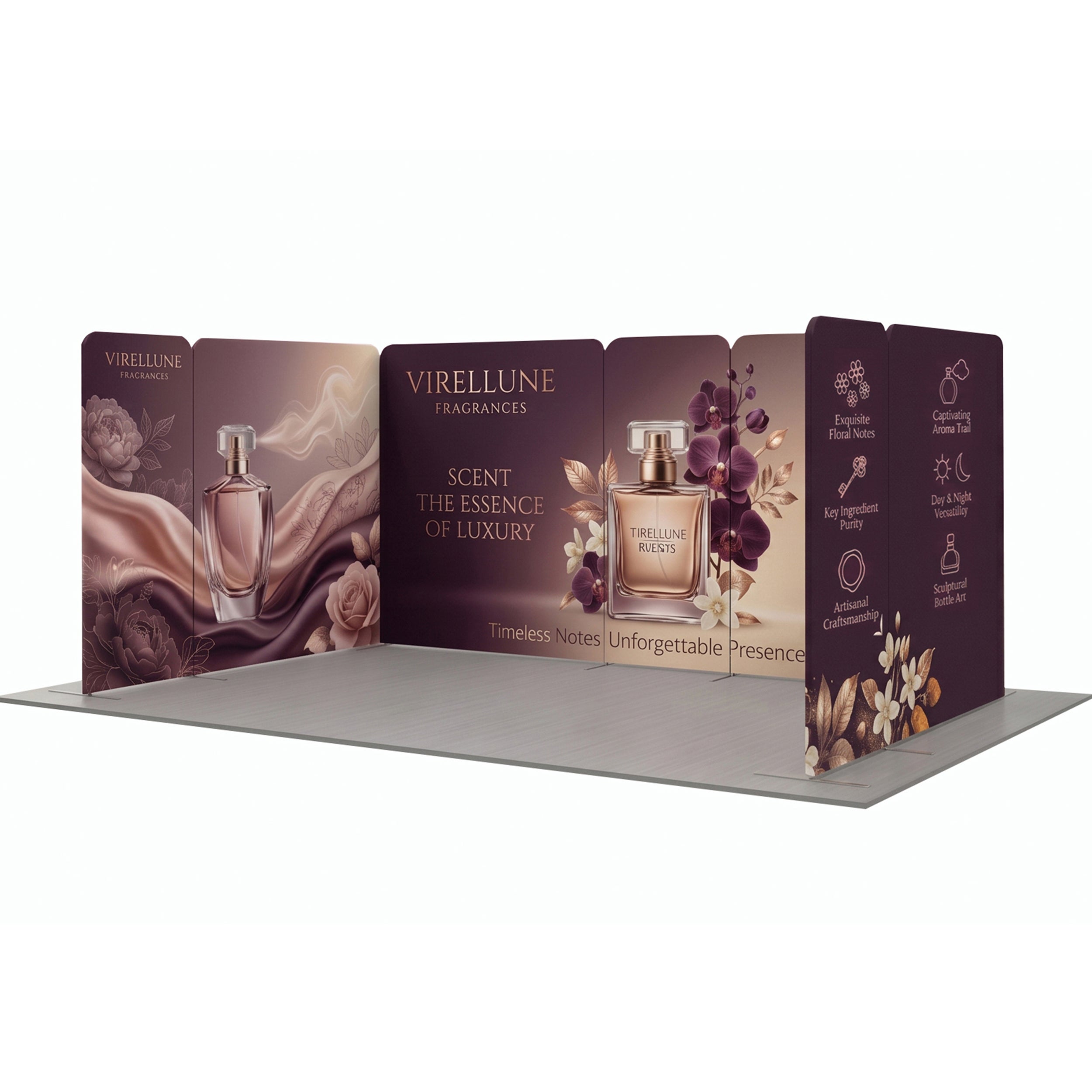 16.4 x 10 ft magnetic modular fabric displays design 16 45 degree