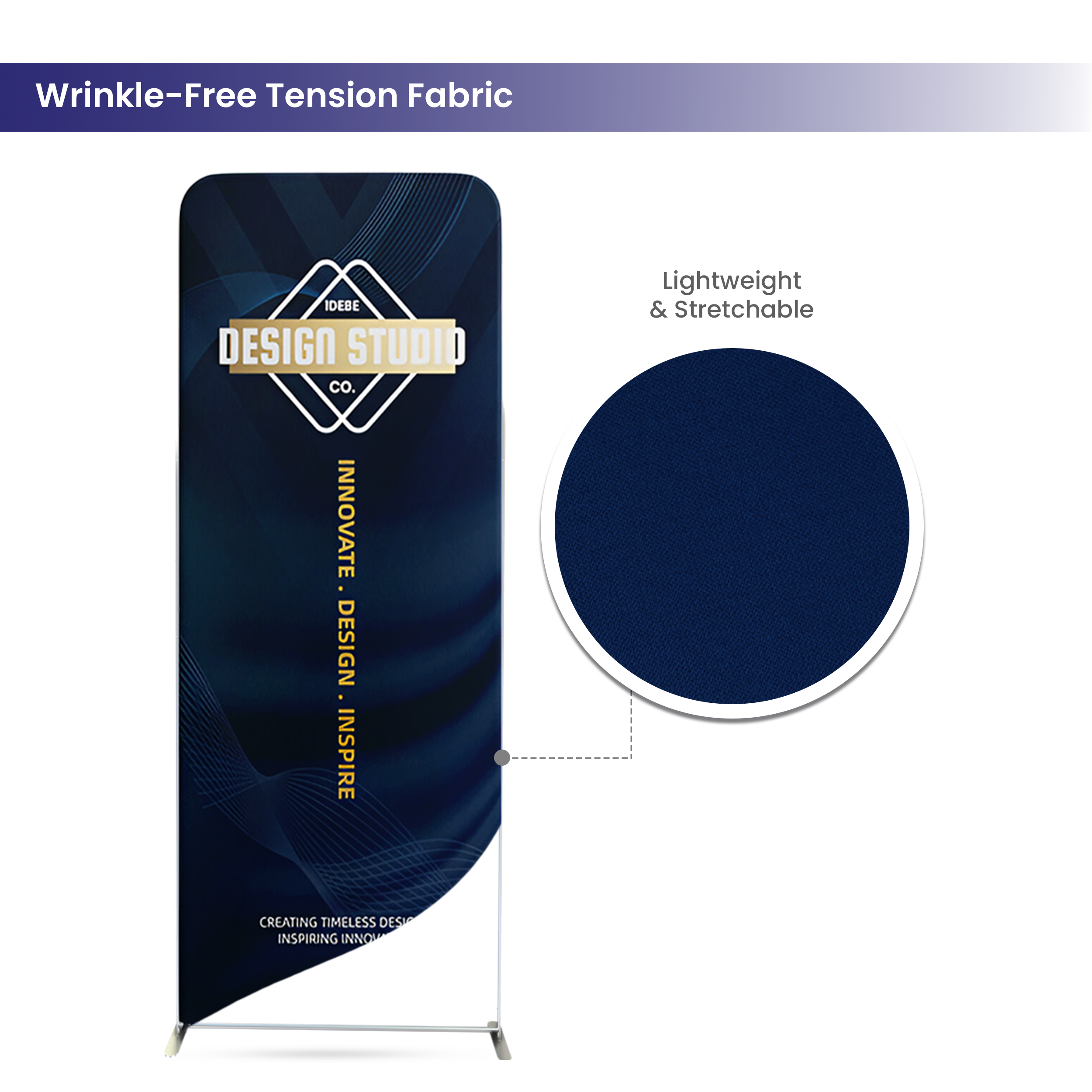 16.4x10ft Magnetic Modular Fabric Displays - U Shape Curved