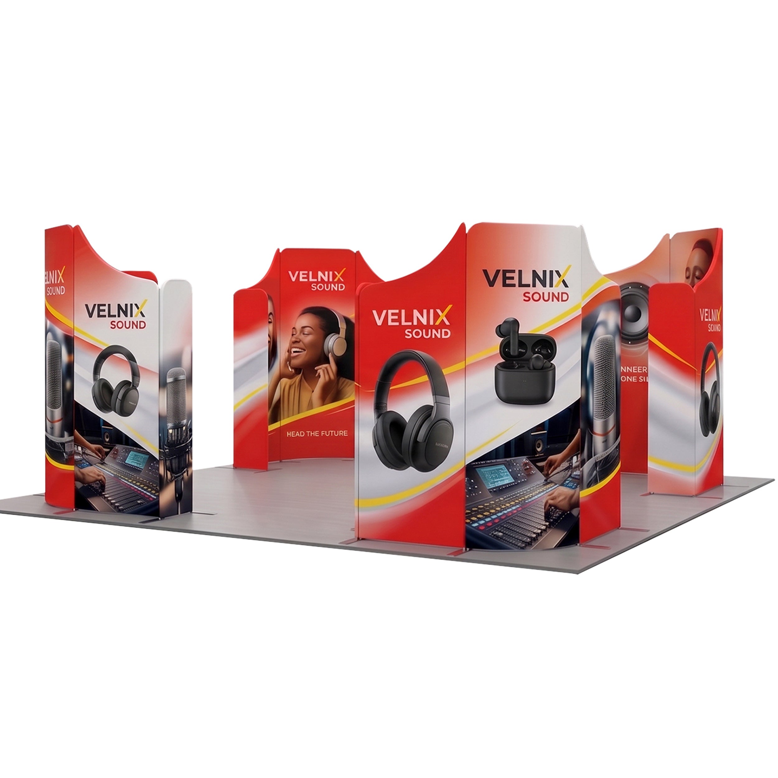 20 ft magnetic modular fabric displays design 25 45 degree