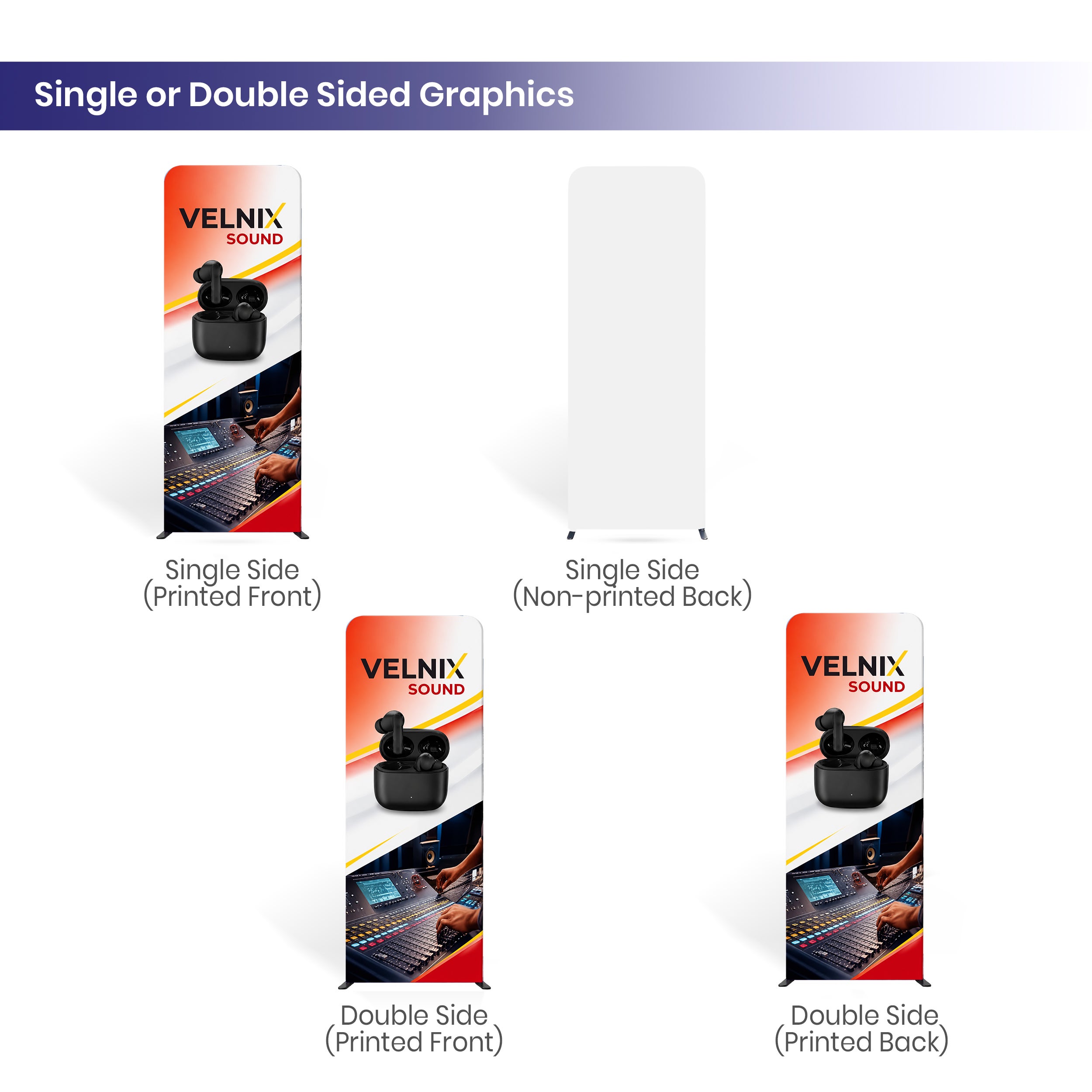 20 ft magnetic modular fabric displays design 25 single or double side graphic