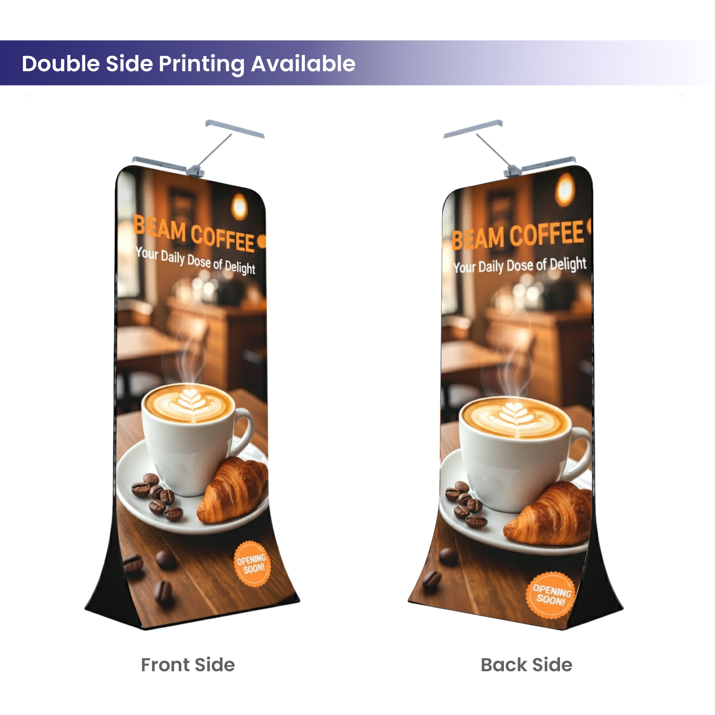 3D Tension Fabric Media Wall Double Side Printing Available BBEXPO3DTEN03_6_US