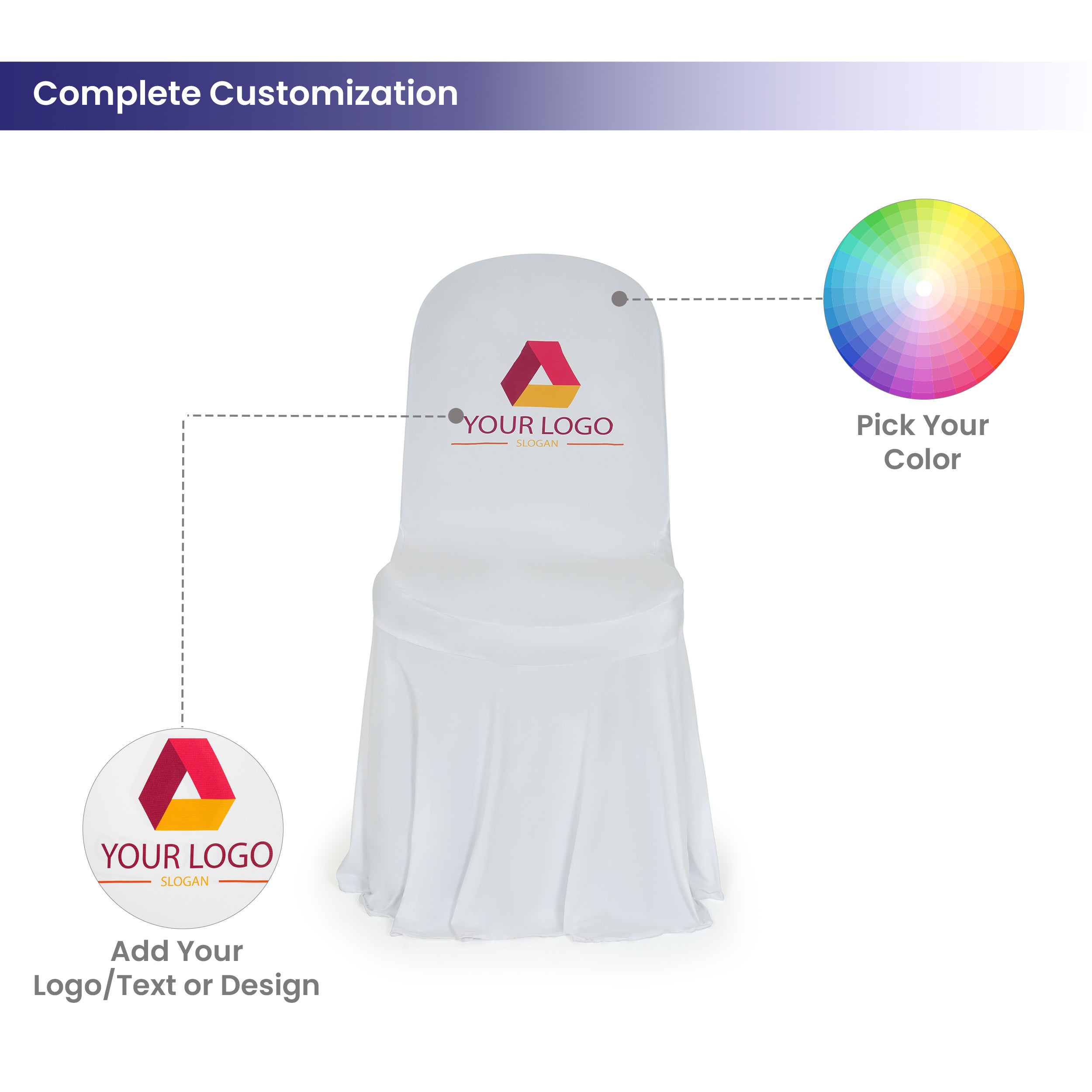 505_Pleated Banquet Chair Covers Complete Customization