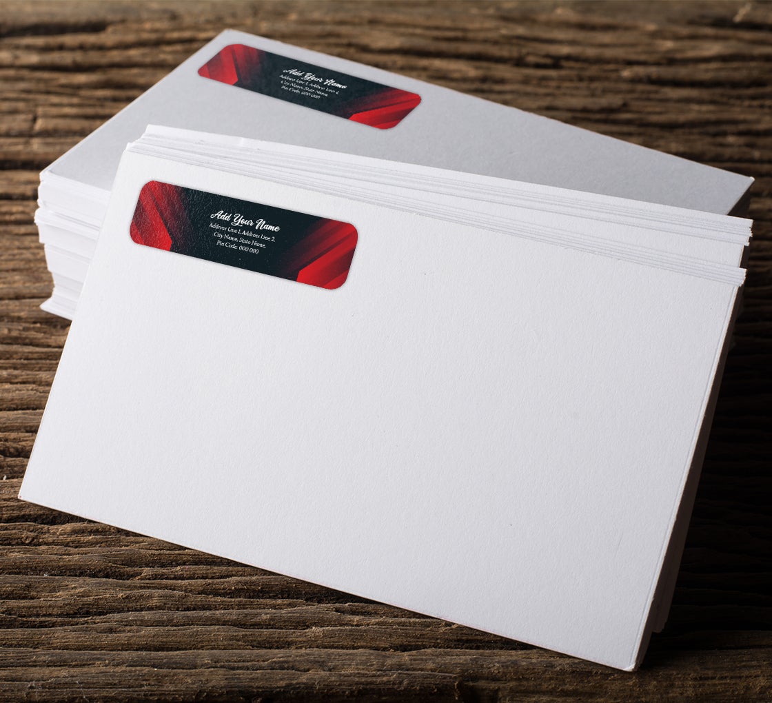 Maestro Christmas Wreath Return Address Labels – 400 Count, 1/2" X 1-3/4", Personalized