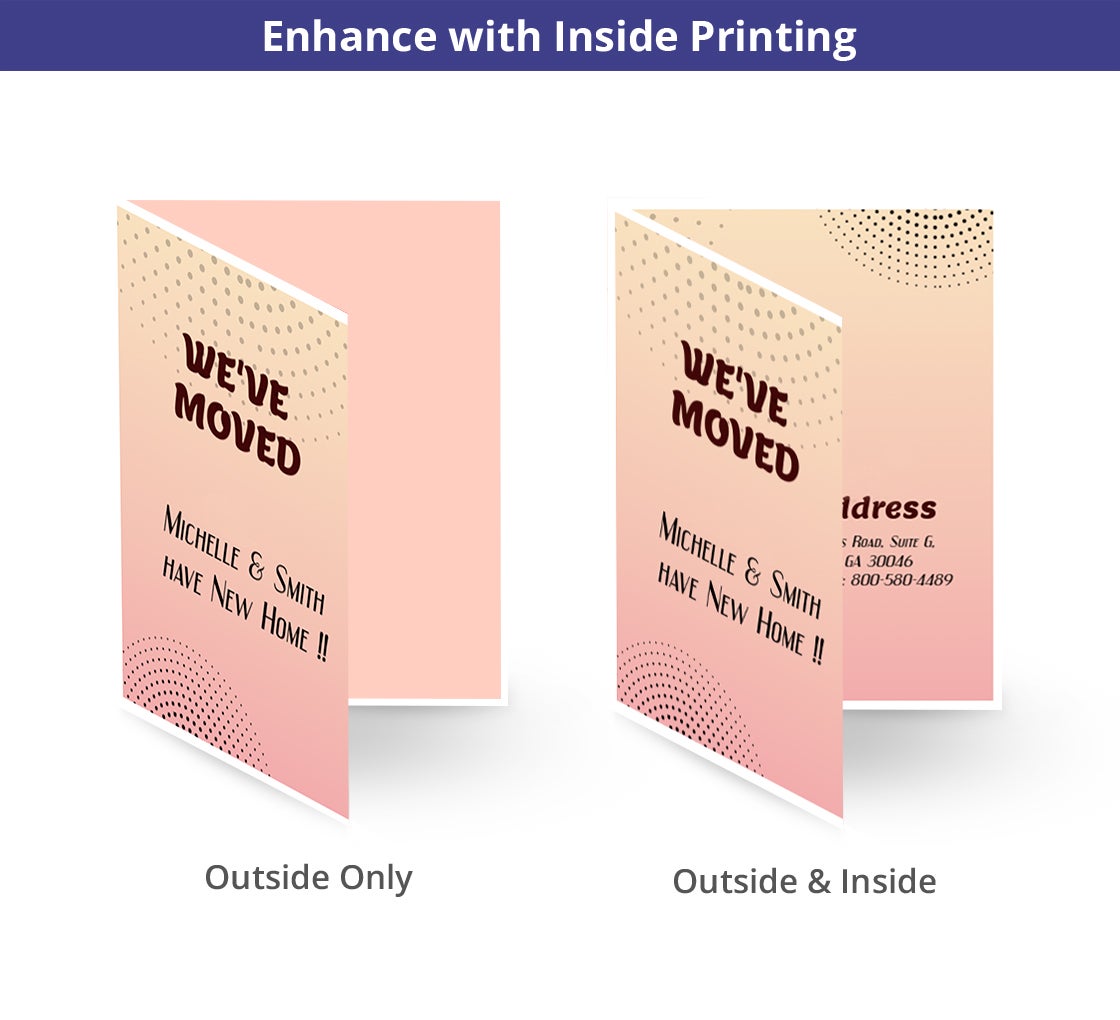 Shop for Folded Change-of-Address Cards | BannerBuzz