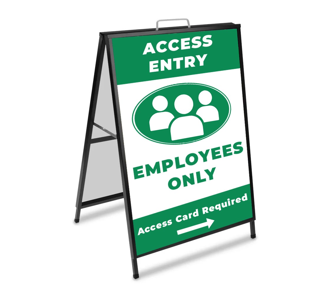 Employee Only Metal A Frames