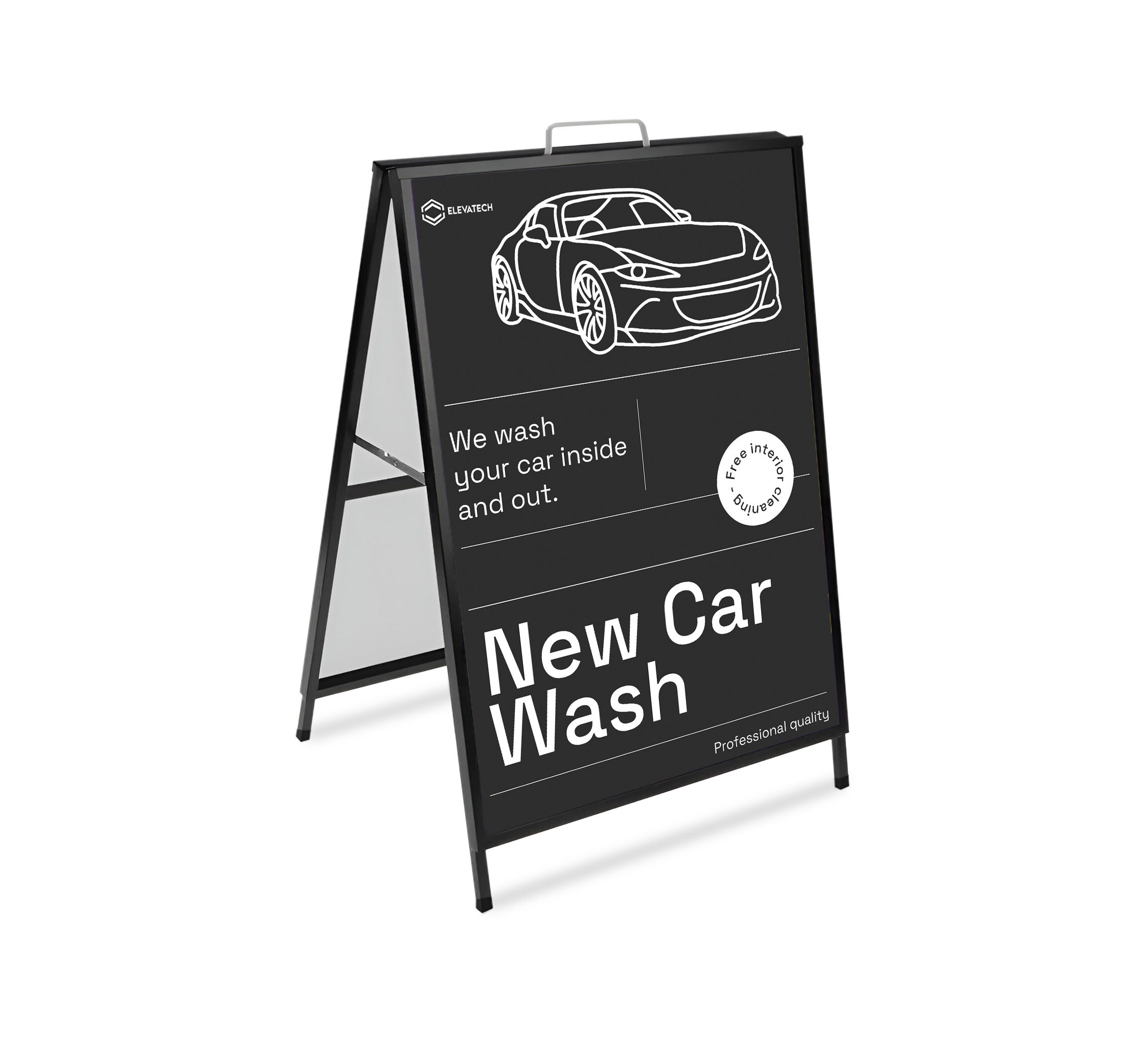 Car Wash Metal A Frames