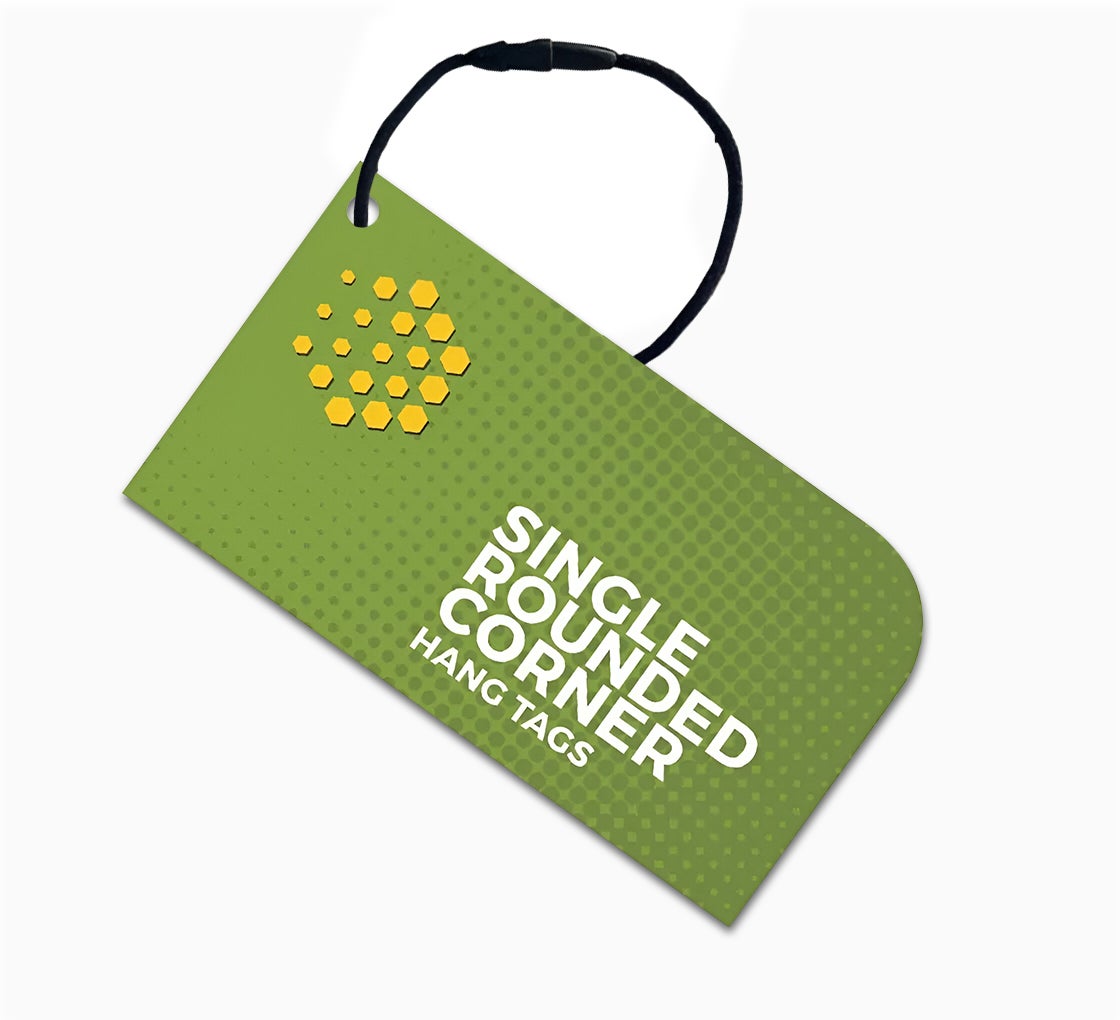Single Rounded Corner Hang Tags