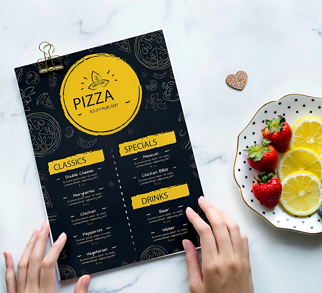 Take-Out Menu Printing | Custom Printed Menus | BannerBuzz