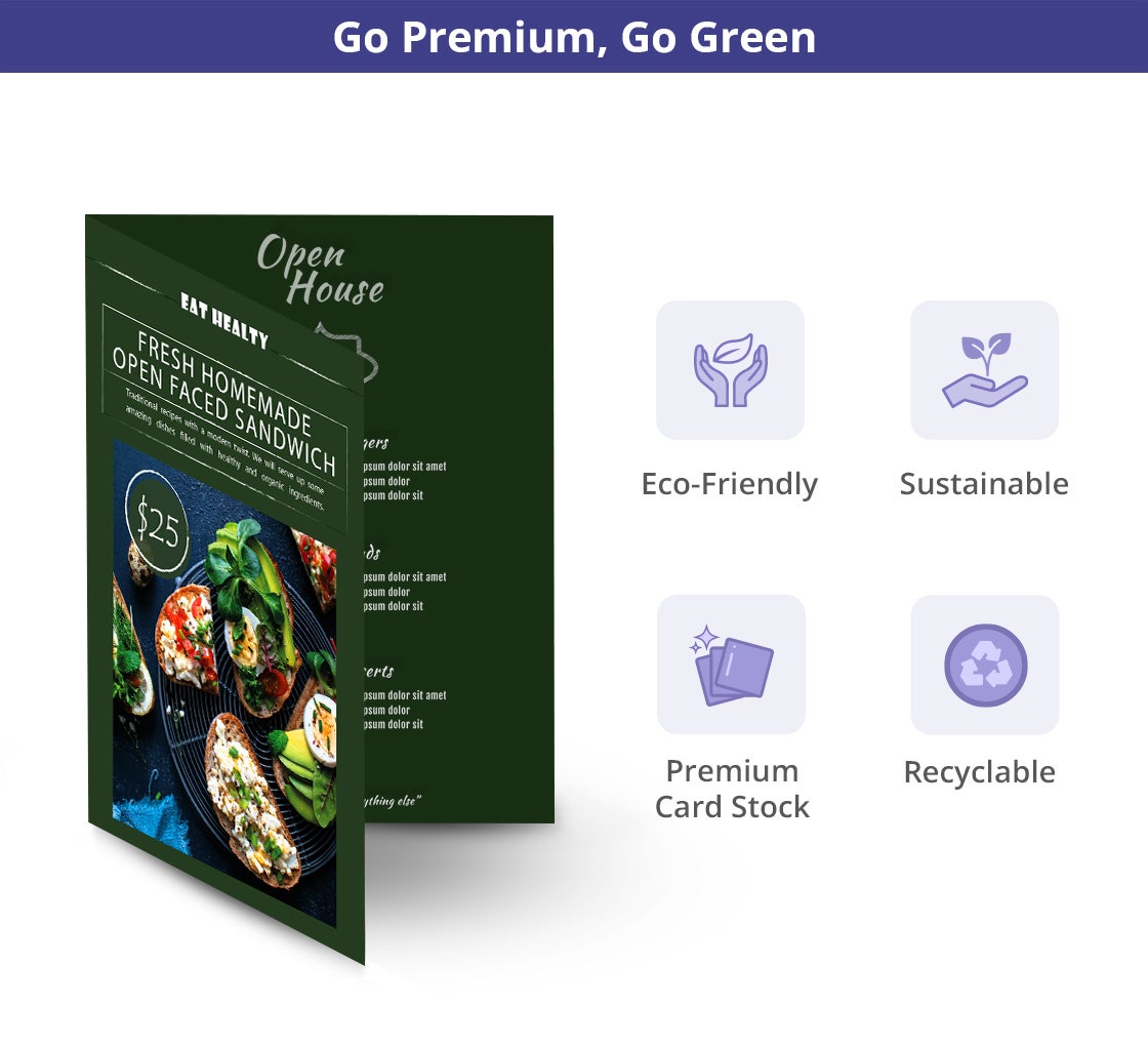 Shop Folded Take Out Menus | BannerBuzz