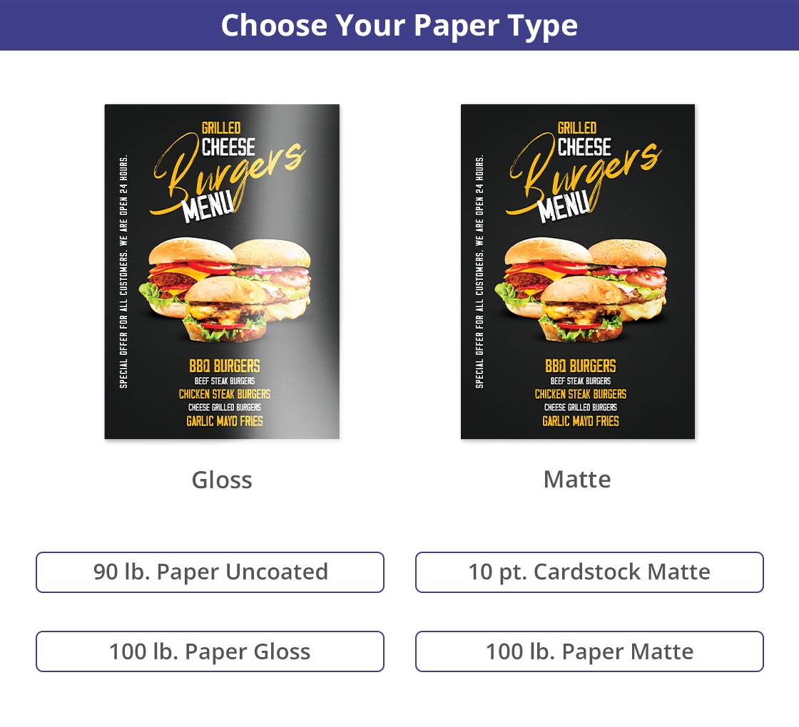 Shop Folded Take Out Menus | BannerBuzz