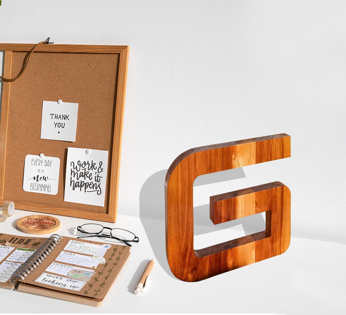 Teakwood Letters and Numbers