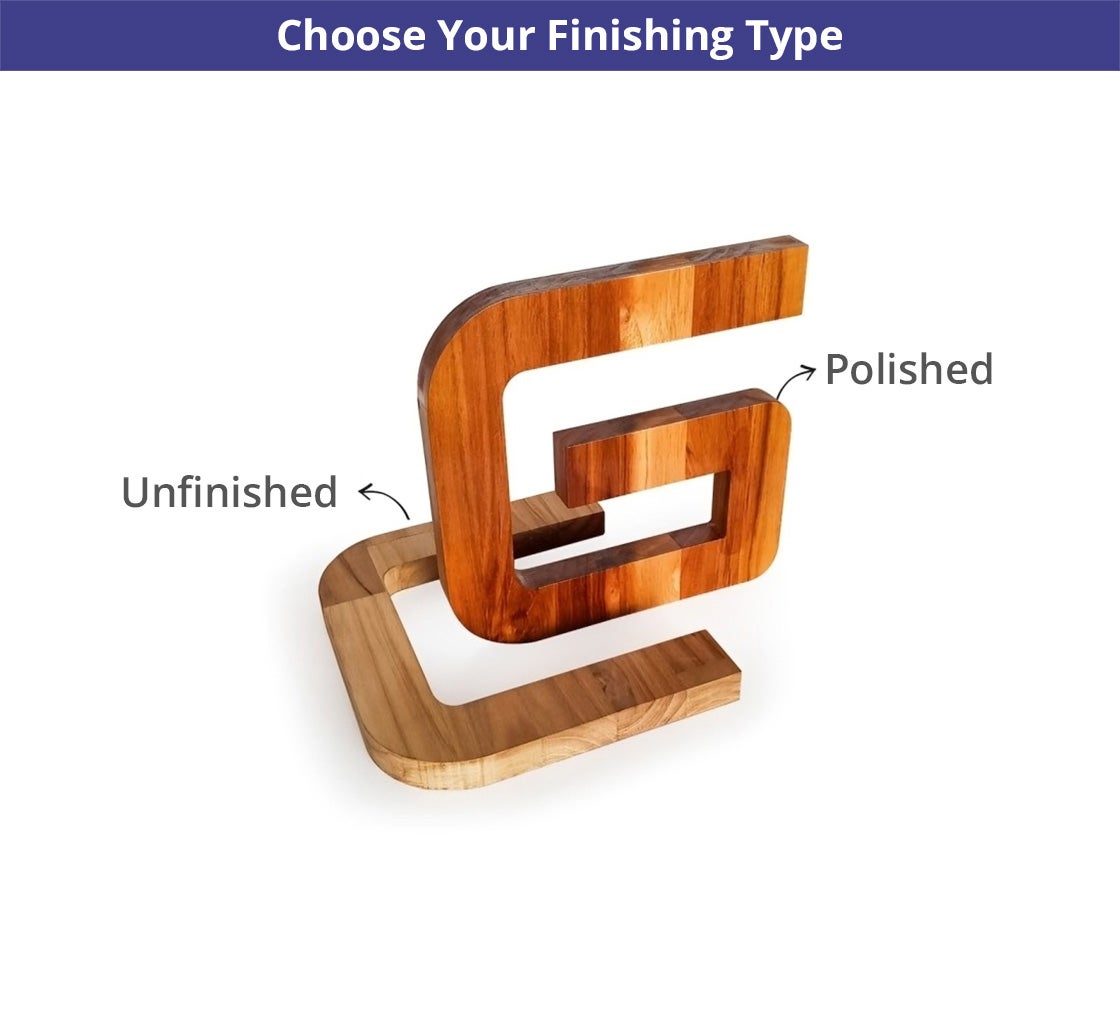 Teakwood Letters and Numbers