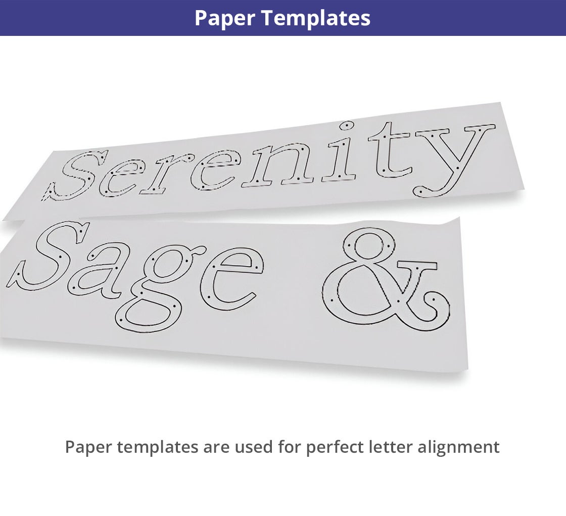 Teakwood Letters and Numbers