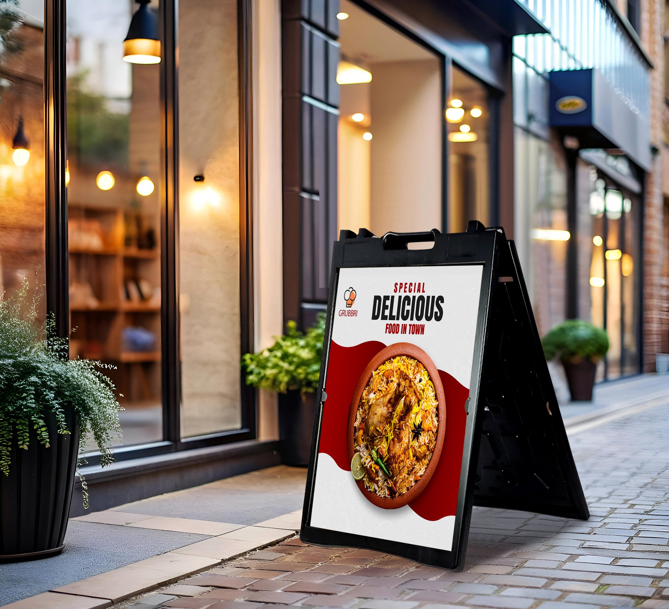 Black Plasticade Signicade for Outdoor & Indoor - BannerBuzz