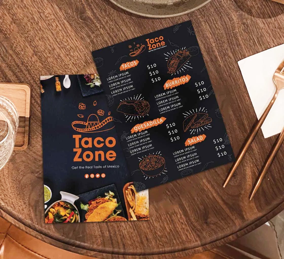 Print Custom Menu for your Restaurant at the Best Prices | BannerBuzz