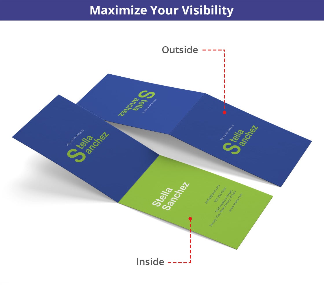 Folding Business Card Template