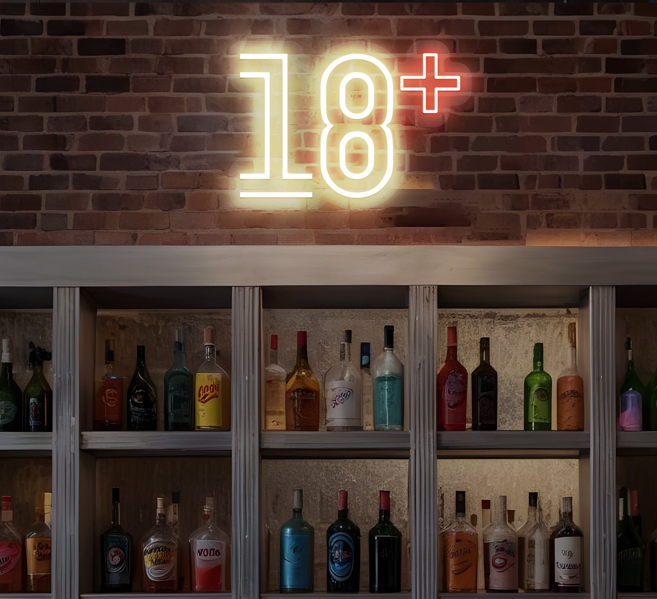 18+ Neon Sign Online | 18+ Neon Sign - Bannerbuzz.ca