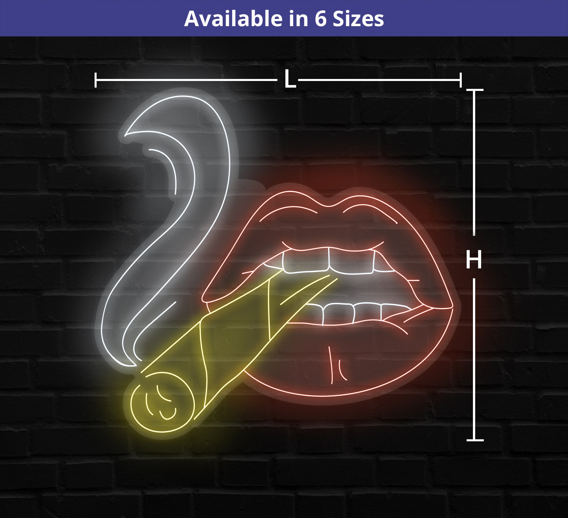 neon cigarettes Custom Cigarette Led Neon Sign | Acrylic + Neon Strip | Indoor/Outdoor | Symbols Neon Room Signs