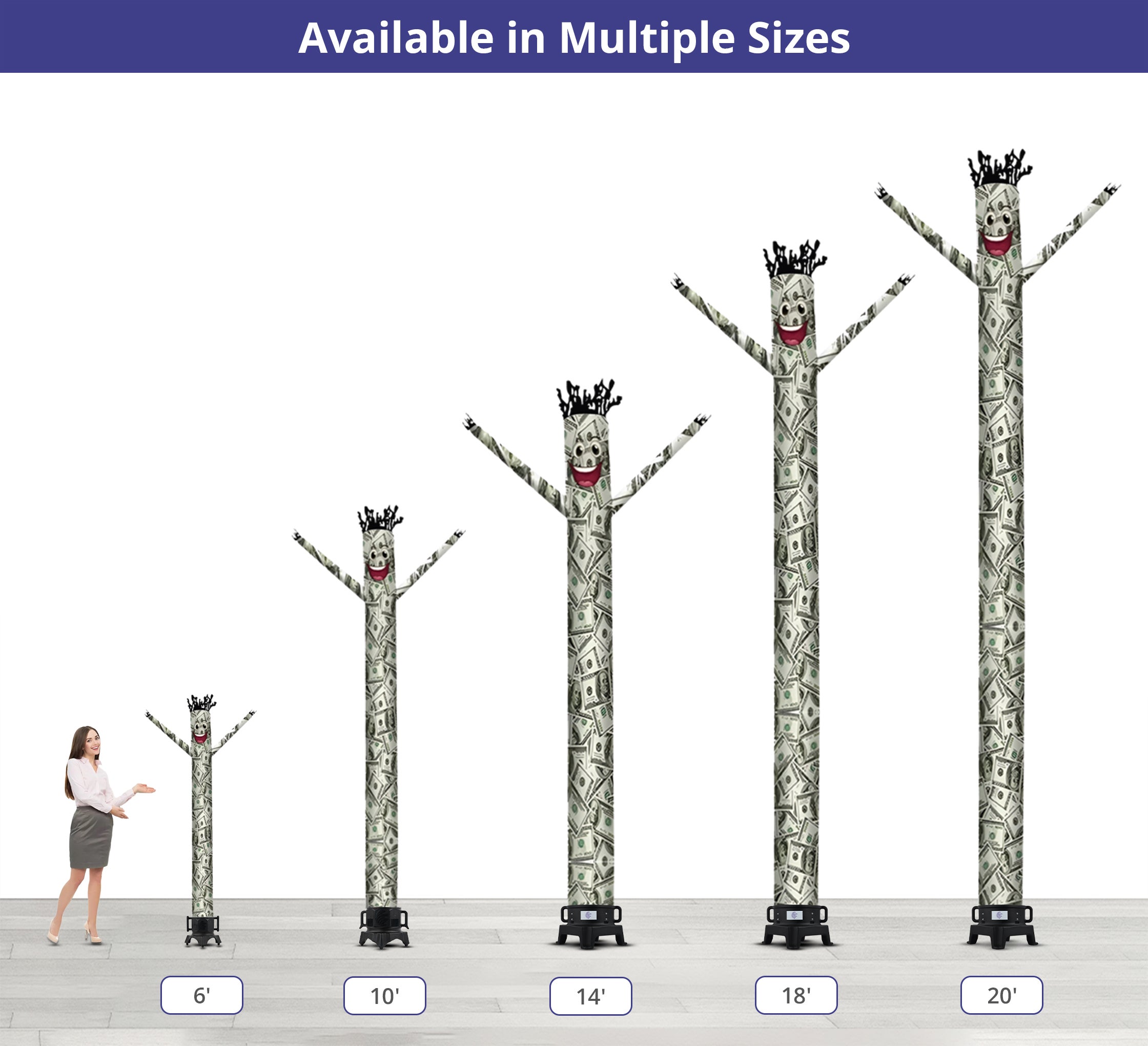 Billionaire Inflatable Tube Man Character 