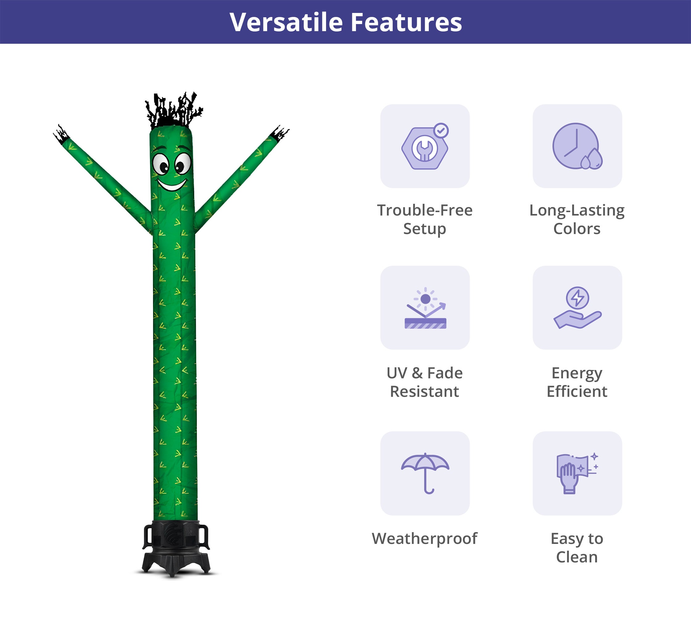 Attract Larger Audiences With a High-Quality Cactus Inflatable Tube Man