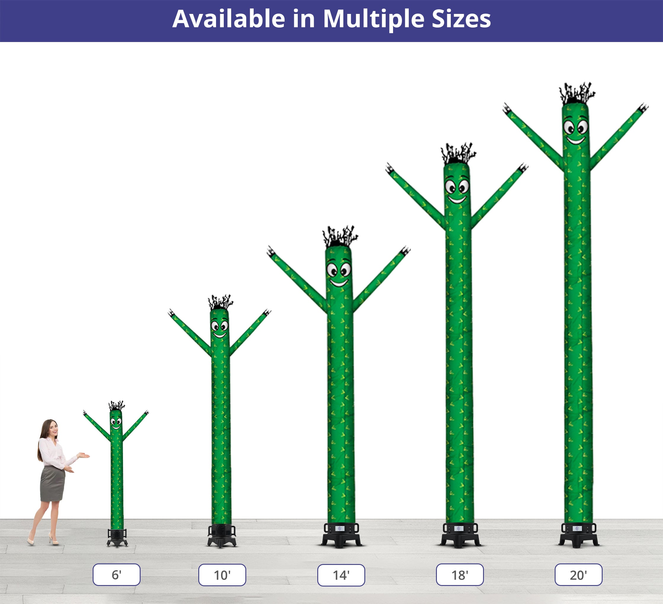 Attract Larger Audiences With a High-Quality Cactus Inflatable Tube Man