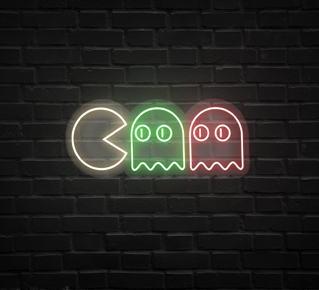 Chasing Ghosts Multicolour Neon Sign