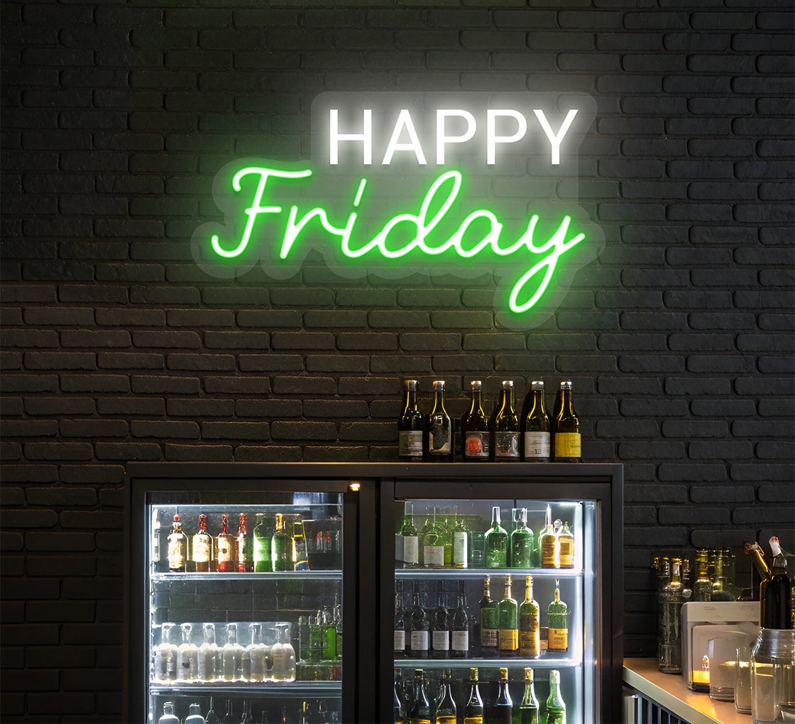 Happy Friday Neon Sign