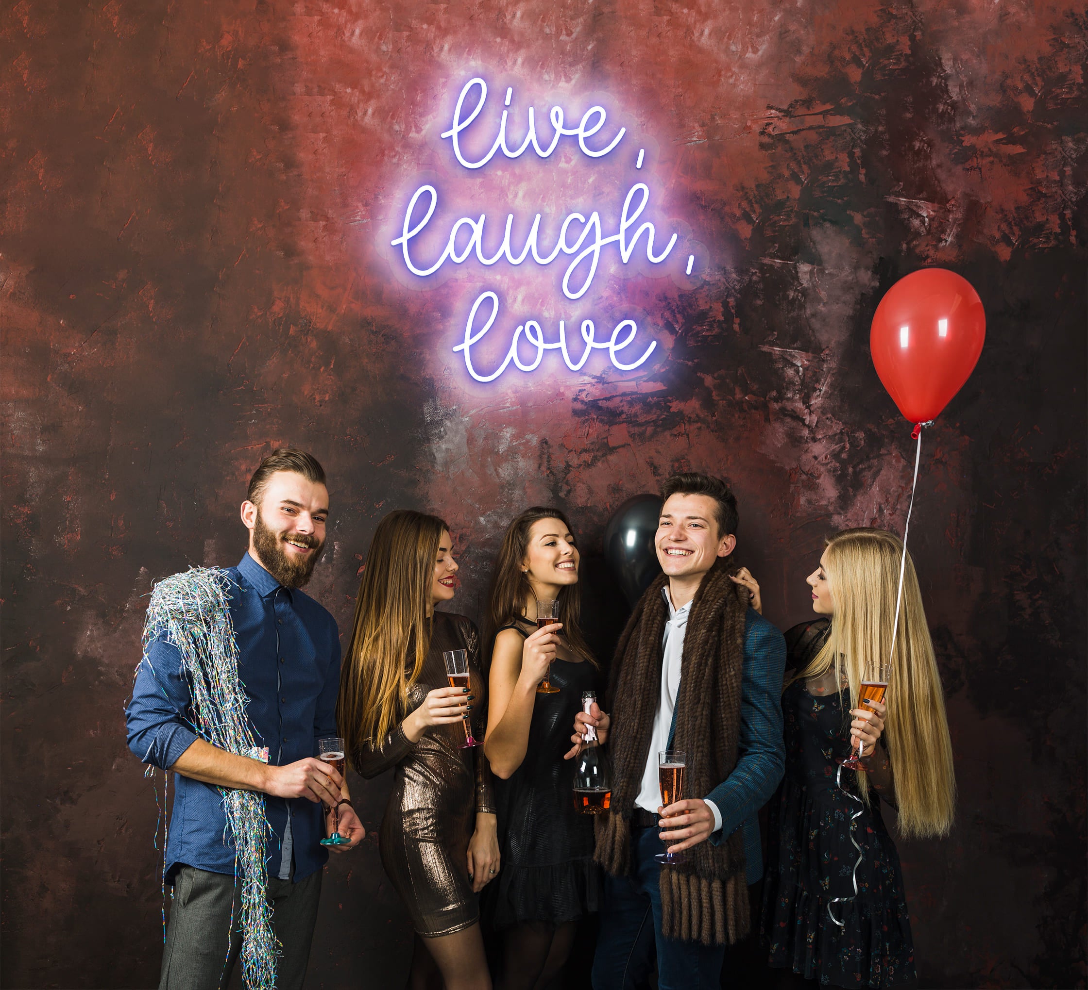 Live Love Laugh Neon Sign Online| Fast Delivery - Bannerbuzz.com