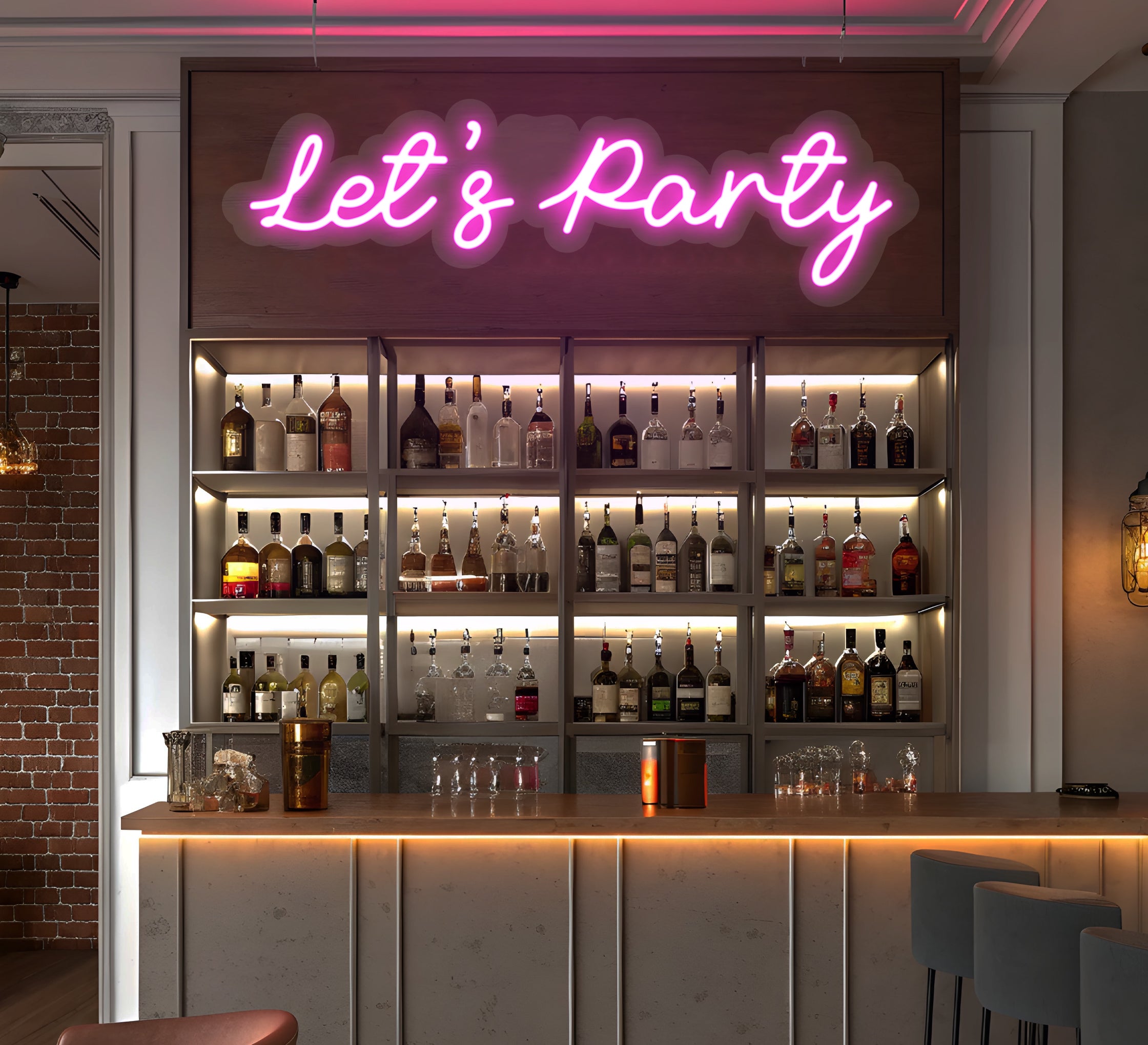 Let's Party LED Neon Signs | BannerBuzz UK