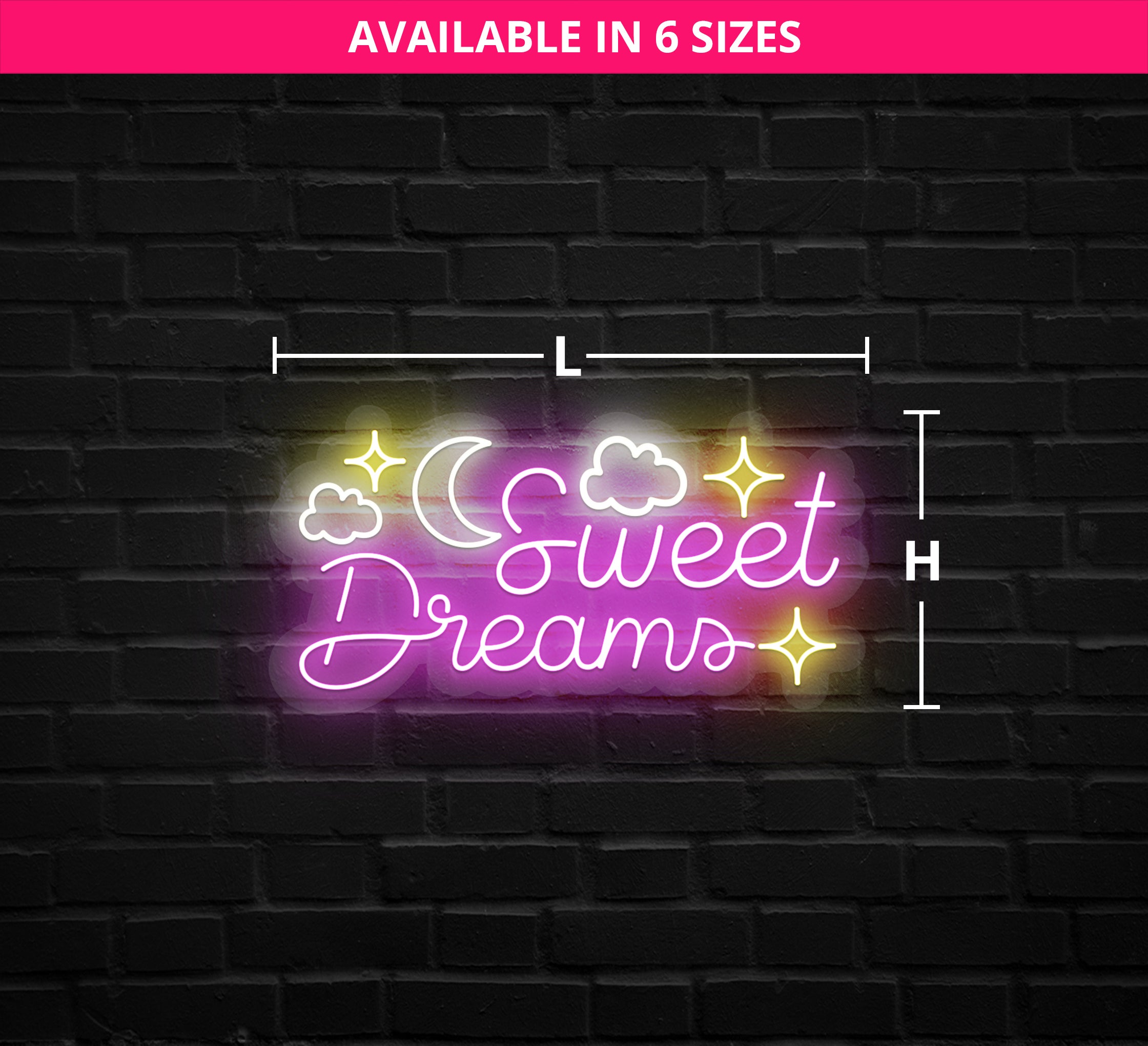 Sweet Dreams Neon Sign Online| Fast Delivery - Best of Signs