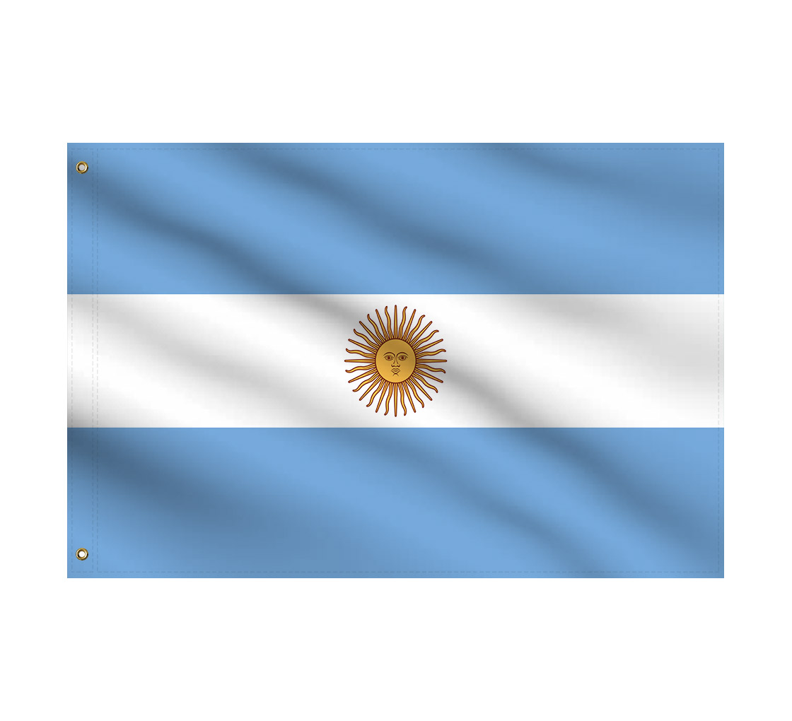 INERRA Large 150cm x 90cm Flags With 2 Metal Eyelets 5ft x 3ft Argentina South America Range