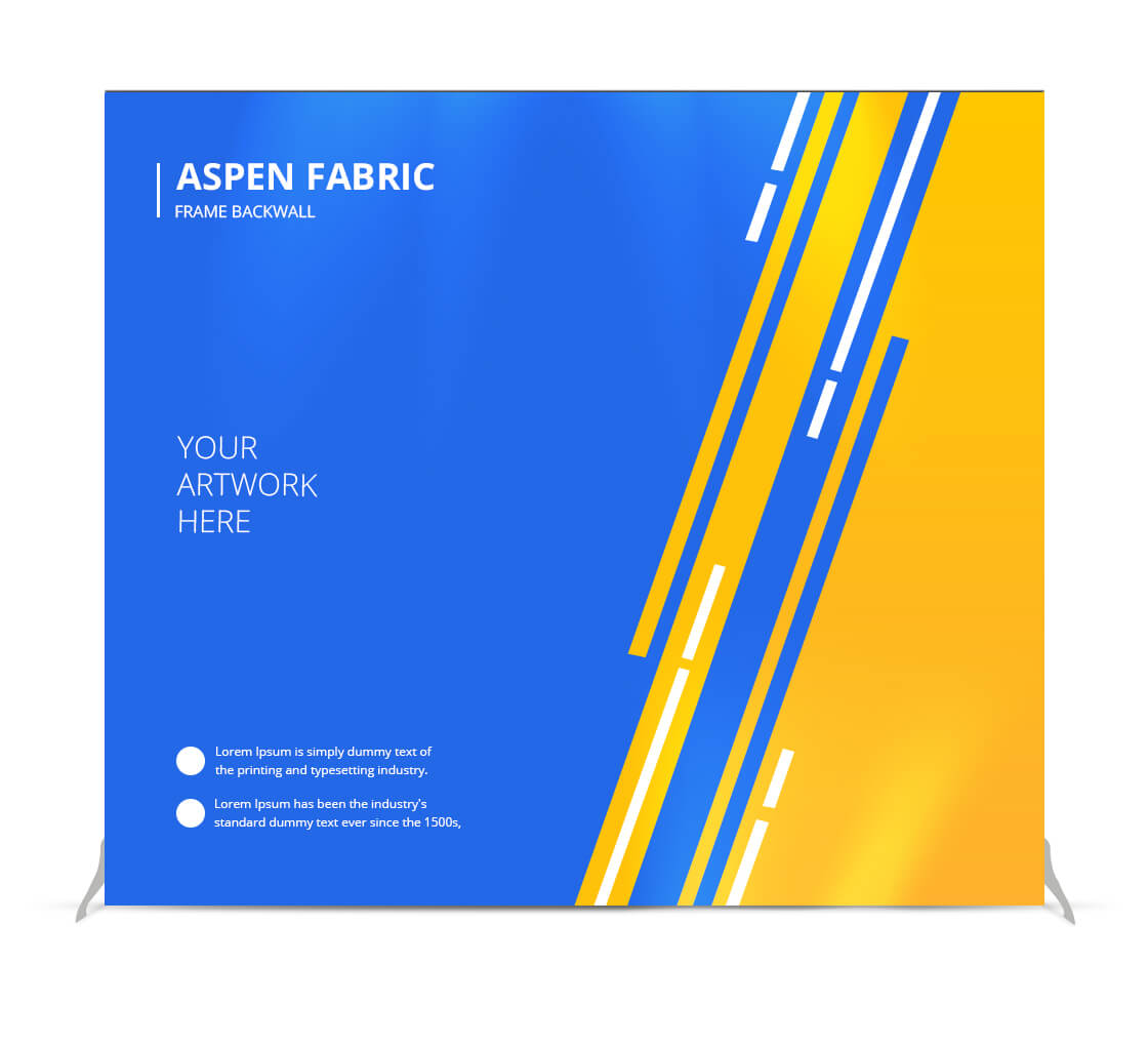 Aspen Fabric Frame Backwall