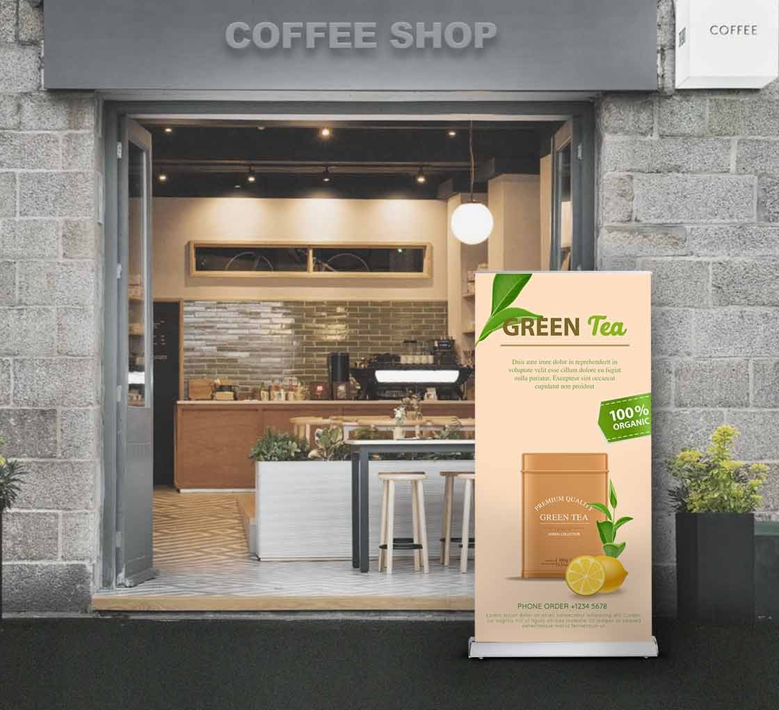Baby Step 33.5'' Retractable Banner Stand
