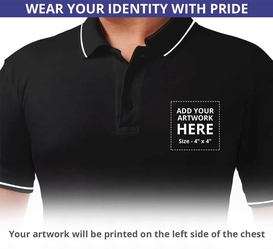 Shop for Custom Black Polo Shirts - Embroidered | BannerBuzz