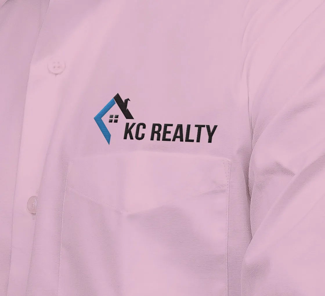 Personalized Custom Dress Shirt  Pink | 75% Polyester/25% Cotton | BannerBuzz