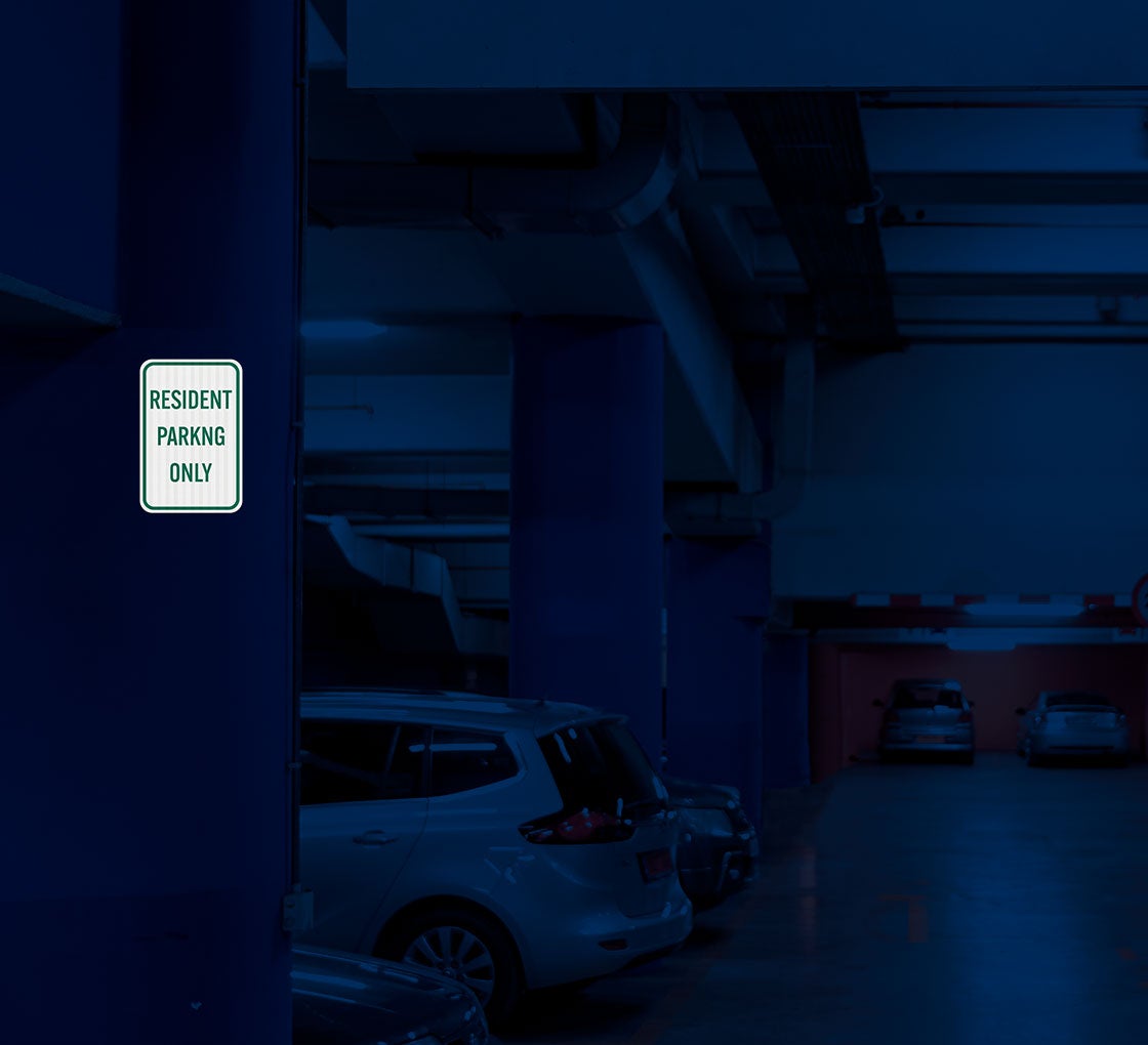 Resident Parking Only Decal (EGR Reflective)