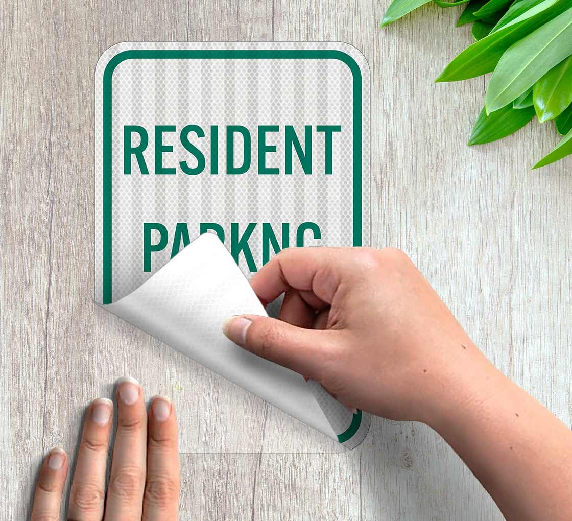 Resident Parking Only Decal (EGR Reflective)