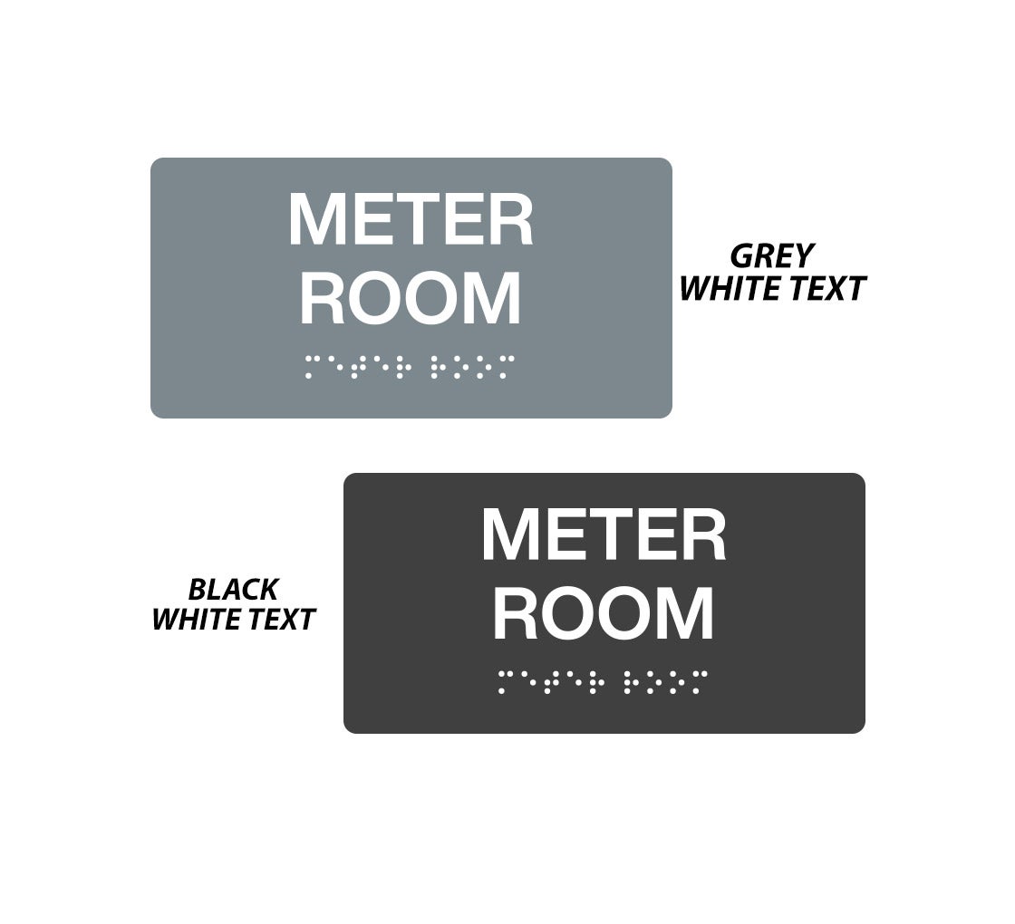 Buy Meter Room Braille Sign & Get 20% Off | BannerBuzz