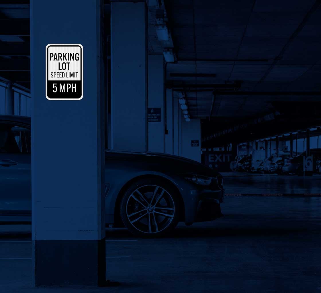 Speed Limit 5 MPH Decal (EGR Reflective)