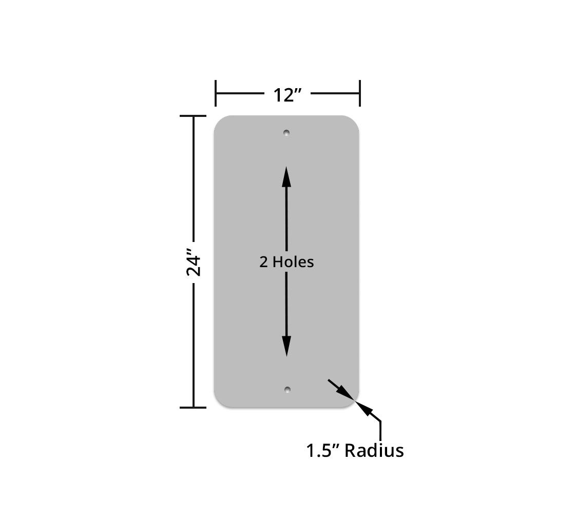 Bilingual No Parking Aluminum Sign (EGR Reflective)