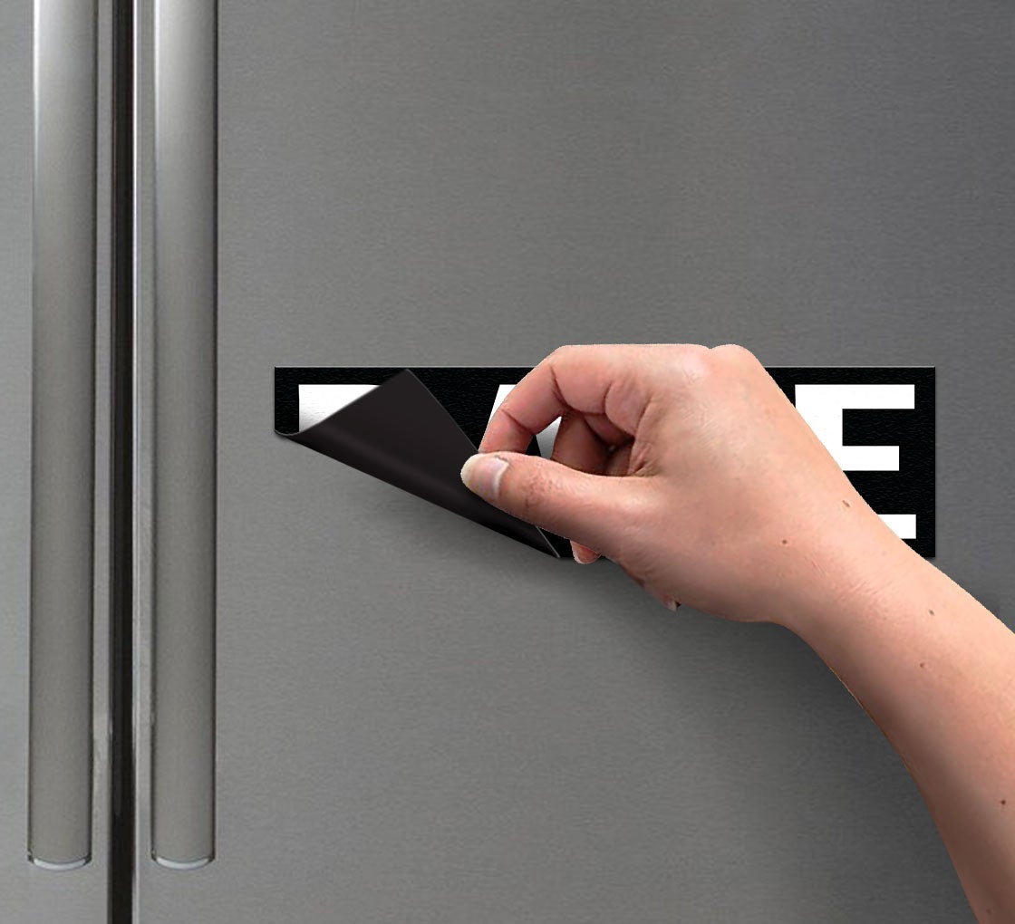 Magnetic Cabinet Magnetic Sign (Non Reflective)