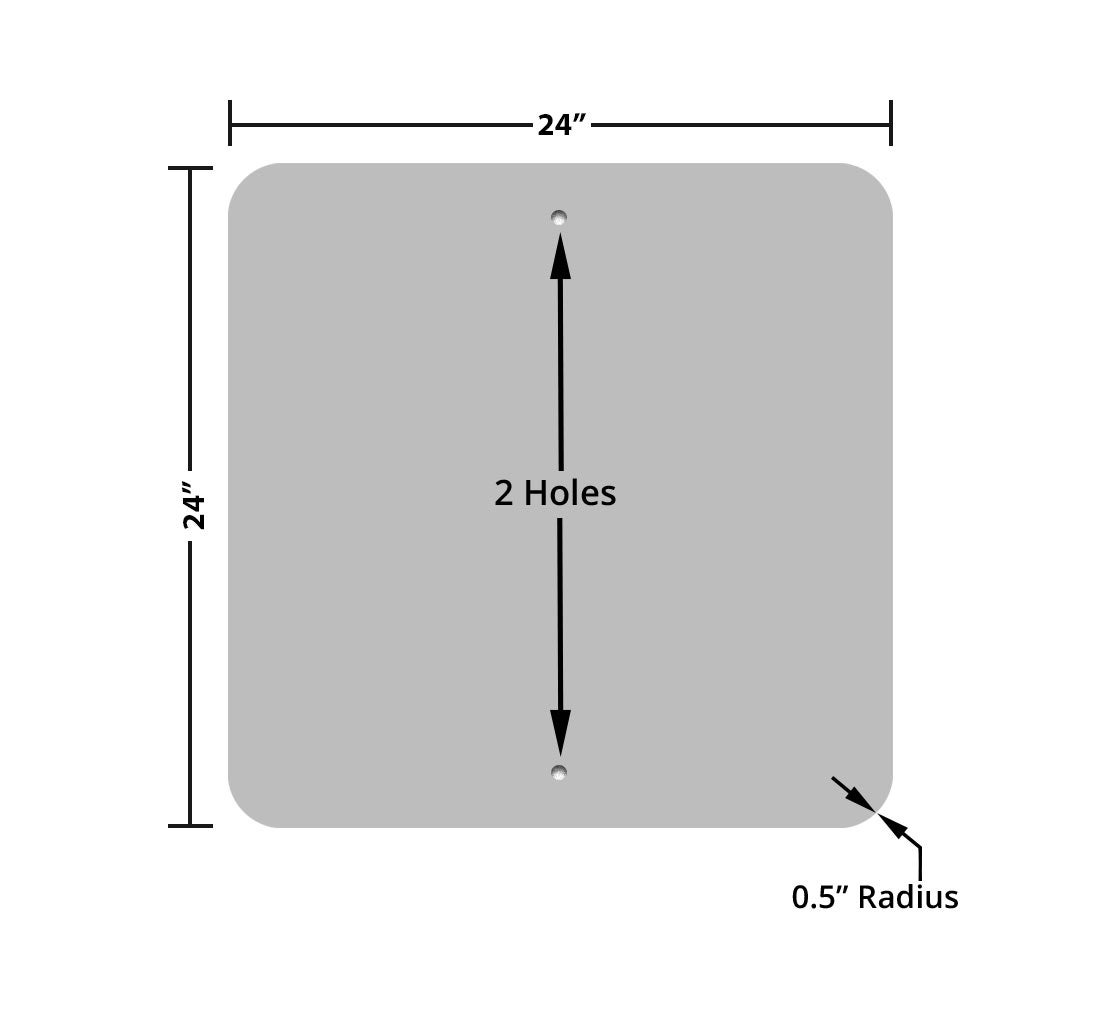 MUTCD Compliant Truck Route Aluminum Sign (EGR Reflective)